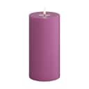 Deluxe Homeart LED-lys Real Flame LED Bloklys i Magenta , 20 cm, 1