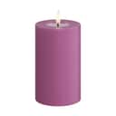 Deluxe Homeart LED-lys Real Flame LED Bloklys i Magenta , 12,5 cm, 1