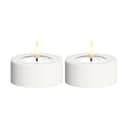 Deluxe Homeart LED-lys Udendørs LED Fyrfadslys - 2 stk. i Hvid, 1