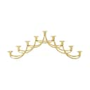 Georg Jensen Kronelysestage Harmony Menorah Lysestage i Guldbelagt, 1