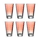 Leonardo Vandglas Leonardo Vandglas - 6 stk. i Klar/koral, 30 cl, 1