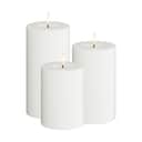 Deluxe Homeart LED-lys LED Bloklys - 3 stk. i Hvid, 1