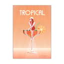 Poster&Frame Plakater Plakat - Tropical drink i Multifarvet, B50 x L70 cm, 1