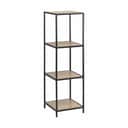 CASA Living Reoler og tilbehør Seaford Reol i natur/sort, 119,5 cm, 1
