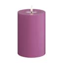 Deluxe Homeart LED-lys Real Flame LED Bloklys i Magenta , 15 cm, 1