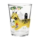 Moomin Arabia Vandglas Moomin Iittala Moomin x Iittala Drikkeglas - Havefest i Gul/sort, 1