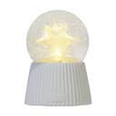 Sirius Lysdekoration Capella Snowglobe - Stjerne i Hvid, 1