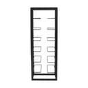 CASA Living Vinreoler Vinreol i Sort, 70 cm, 1