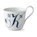 Royal Copenhagen Krus og kopper med hank Alfabet Kollektion Højhankskop - K i K krus, 1