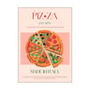 Poster&Frame Plakater Plakat - Pizza i Multifarvet, B30 x L40 cm, 1