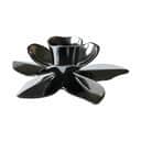 Candles with a twist Kronelysestage Flower Art Deco Lysestage i Sort, 4 cm, 1
