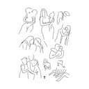 Poster&Frame Plakater plakat - Lovers i sort;hvid, B50 x L70 cm, 1