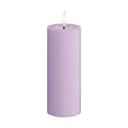 Deluxe Homeart LED-lys Real Flame LED Bloklys i Lavendel, 12,5 cm, 1