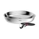 Tefal Stegepander Ingenio Emotion Plus SS Stegepandesæt - 3 dele i Sølvfarvet, 1