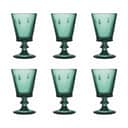 La Rochère Rødvinsglas Abeille Vinglas - 6 stk. i Mørkegrøn, 24 cl, 1