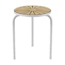 Mandalay Loungestole Marguerit Taburet i Teak/Hvid, 1