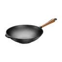 Skeppshult Wokpander Walnut Valnød Wok i Sort/Træ, 30 cm, 1
