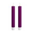 Deluxe Homeart LED-lys Real Flame LED Kronelys - 2 stk. i Violet , 15 cm, 1