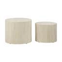 CASA Living Sofaborde Mice Sofabord - 2 stk i Travertin, 1
