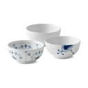 Royal Copenhagen Serveringsskåle Gifts with History Skålsæt - 3 stk. i Koboltblå/hvid, 47/47/47 cl, 1