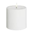 Deluxe Homeart LED-lys Unique LED Bloklys i Hvid, H10 x Ø10 cm, 1