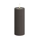 Deluxe Homeart LED-lys Real Flame LED Bloklys i Mokka, 12,5 cm, 1