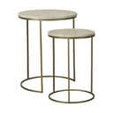 Lene Bjerre Sideborde Traville Sidebord - 2 stk. i Beige/lys guld, 1