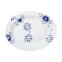Royal Copenhagen Serveringsfade Blå Mega Riflet Serveringsfad i 36,5 cm, 1
