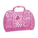 Sun Jellies Øvrigt interiør Retro Basket i Berry Pink, Large, 1
