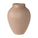 Knabstrup Keramik Vaser Riller Vase i ripple mat dusty rose, 14 cm, 1