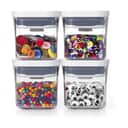 OXO Opbevaringsbokse POP Opbevaringsboks - 4 stk. i Klar / hvid, 1