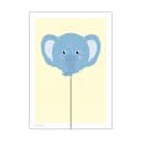 Poster&Frame Plakater Plakat - Balloon Elephant i B30 x L40 cm, 1