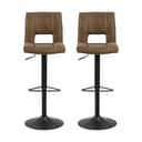 CASA Living Barstole Sylvia Barstol - 2 stk i Brun, 1