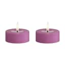 Deluxe Homeart LED-lys Real Flame LED Fyrfadslys - 2 stk. i Magenta , 6,1 cm, 1
