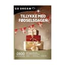 GO DREAM Oplevelsesgavekort Gavekort - Tillykke med fødselsdagen i Værdi: 499 ,-, 1