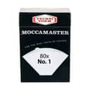 Moccamaster Kaffefiltre Kaffefilter Nr. 1 - 80 stk. i hvid, 1