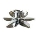 Candles with a twist Kronelysestage Flower Art Deco Lysestage i Krom, 4 cm, 1