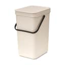 Brabantia Spande uden pedal Sort & Go Affaldsspand i Soft Beige, 12 L, 1