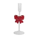 Casa Christmas Kronelysestage Lysestage i Klar /med rød, 23 cm, 1