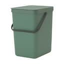 Brabantia Spande uden pedal Sort & Go Affaldsspand i Grøn, 25 L, 1