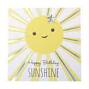 CASA Living Kort Kort - Happy Birthday Sunshine i Gul, 1