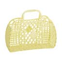 Sun Jellies Øvrigt interiør Retro Basket Small Retro Taske - Lille i Yellow B 11 x L 31 x H 25,5 cm, 1