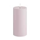 Deluxe Homeart LED-lys Real Flame LED Udendørs Bloklys i Støvet Rosa, H15 x Ø7,5 cm, 1