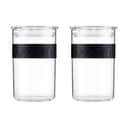 Bodum Opbevaringsglas Presso Opbvaringsglas - 2 stk. i Sort, 0.6 L, 1