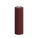 Deluxe Homeart LED-lys Real Flame LED Bloklys i Bordeaux , 15 cm, 1