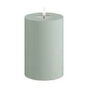 Deluxe Homeart LED-lys Real Flame LED Udendørs Bloklys i Salvie Green , H15 x Ø10 cm, 1