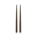 Deluxe Homeart LED-lys Real Flame LED Kertelys - 2 stk. i Caramel, 38 cm, 1