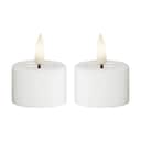 Deluxe Homeart LED-lys Fyrfadslys - 2 stk i Hvid, 1