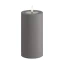 Deluxe Homeart LED-lys Real Flame LED Udendørs Bloklys i Grå, H15 x Ø7,5 cm, 1