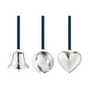 Georg Jensen Juleophæng Christmas Collectibles CC 2024 Juleornamenter - 3 stk. i palladium, 1